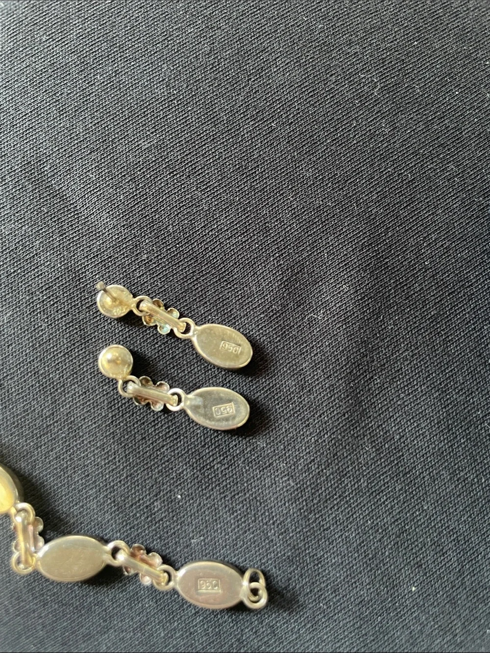 Blue Lapis lazuli Bracelet and Earrings Set